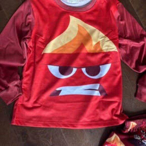 Inside Out Anger Pajamas - Kids Size 5/6  ⭐2 for 14⭐ - Picture 2 of 3